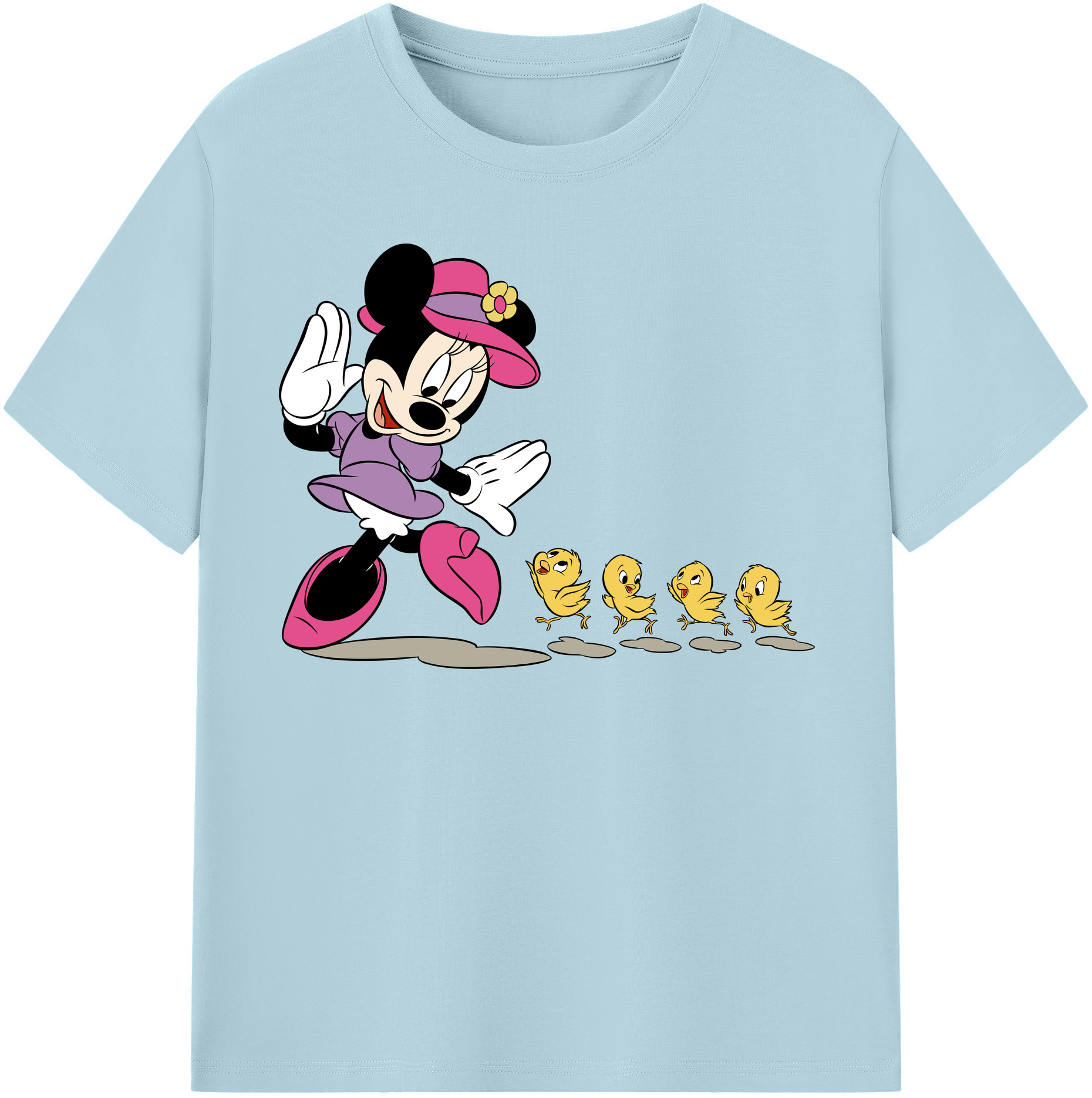 （画像用） ミッキーマウス Mickey Mouse 綿100％半袖Tシャツ（フロントプリント）